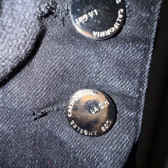 LA Girl Black Denim Straight leg Overalls NWT small - Picture 6 of 15